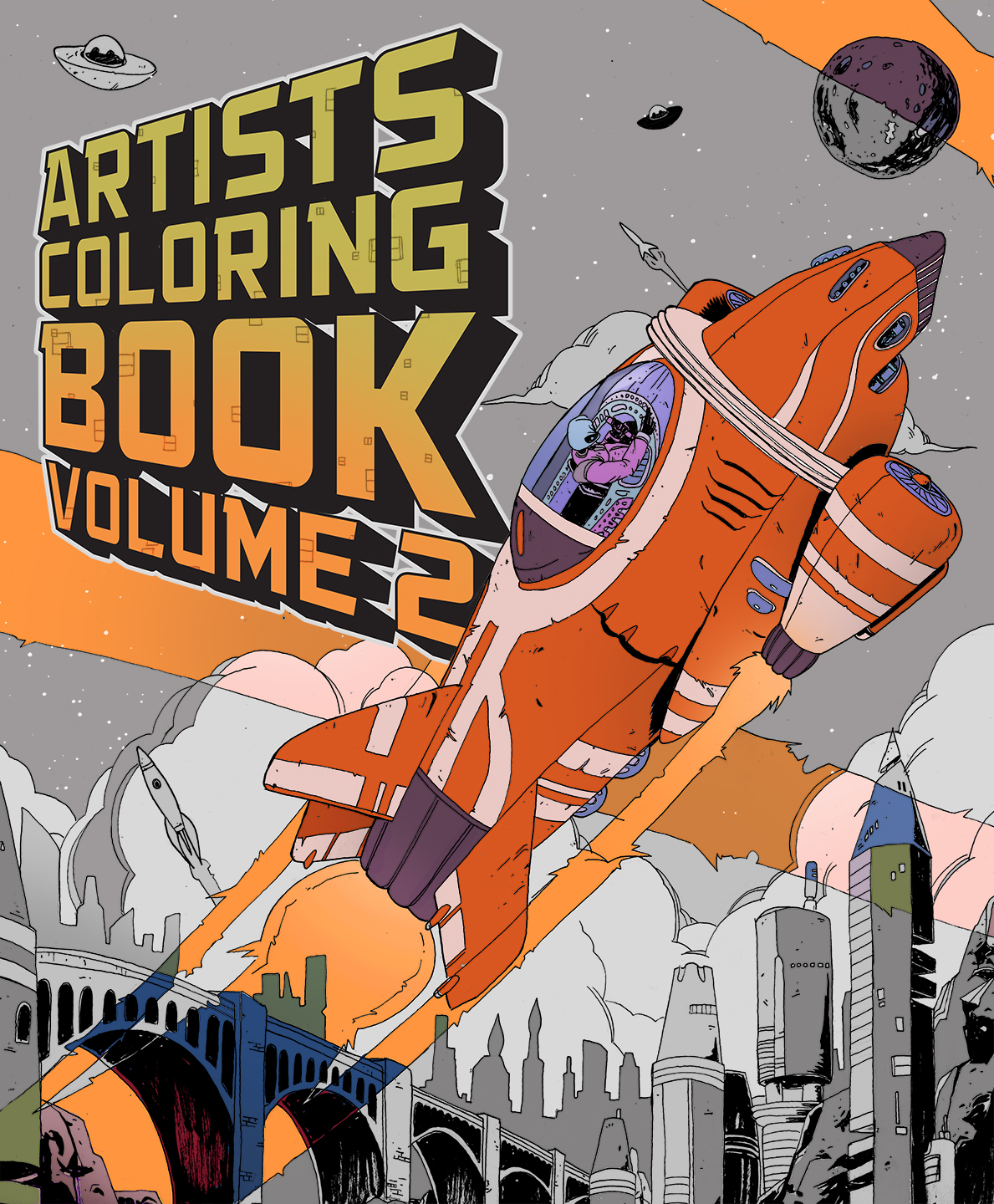 NEW WORK Artist Coloring Book Volume 2 Mended Arrow